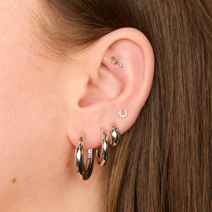 Silver Hoops