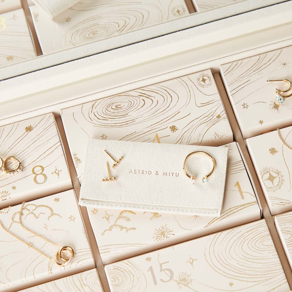 24 Day Advent Calendar in Gold