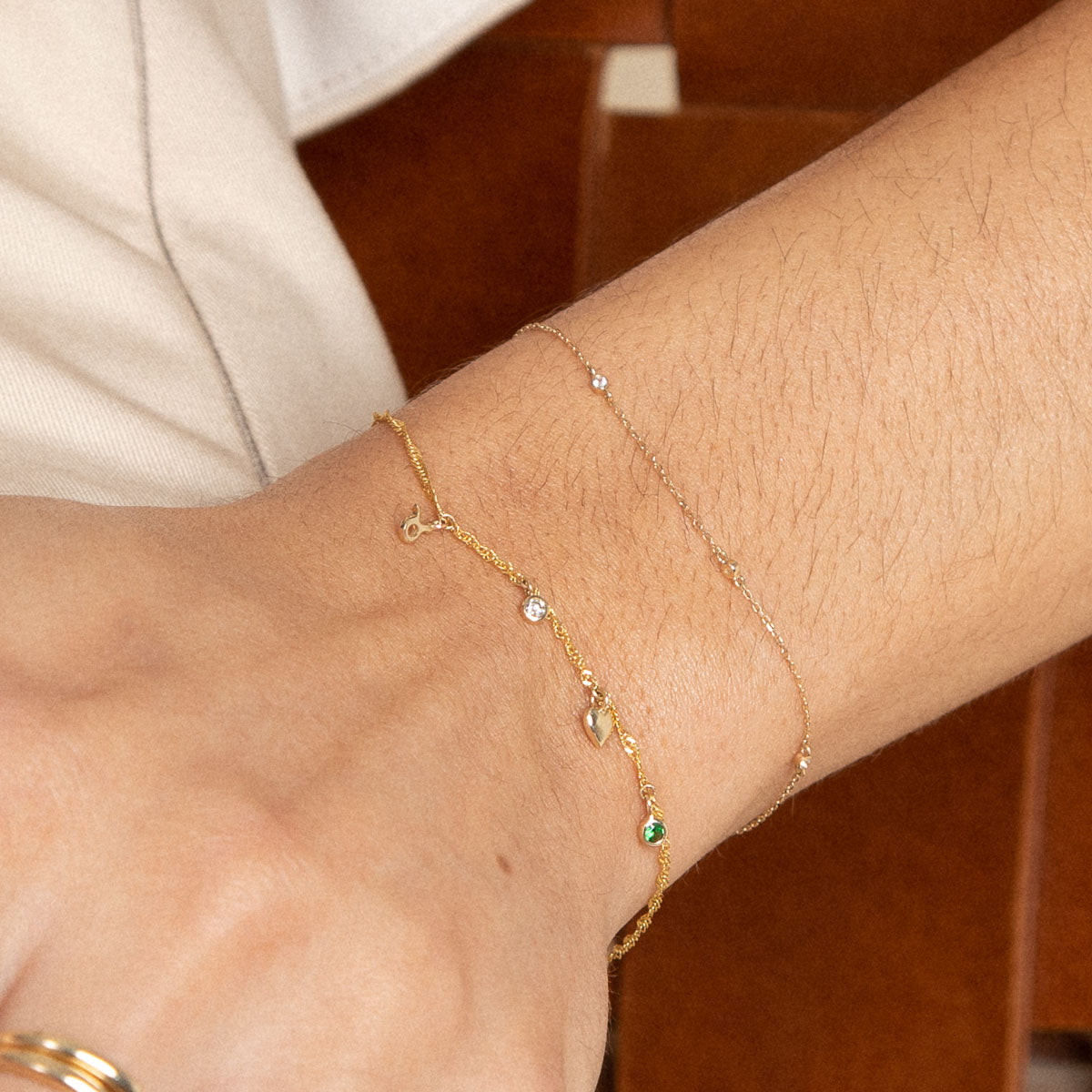 Bracelets - Astrid Chain Bracelet in Solid Gold - - Astrid & Miyu