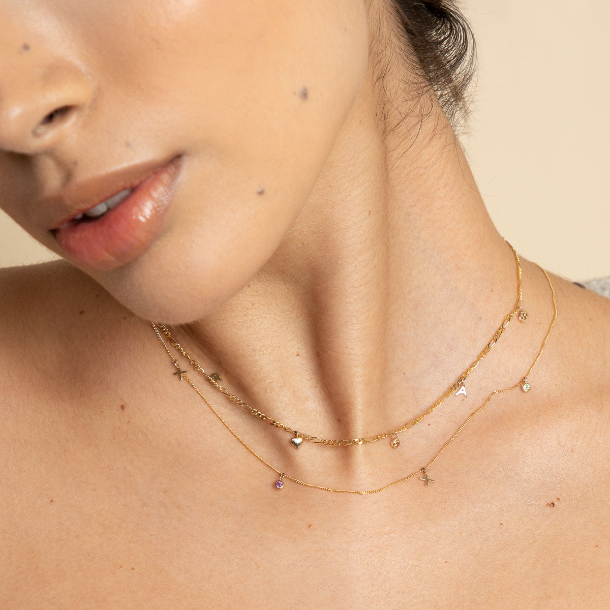Gold Necklaces - Soho Story Chain Necklace in Solid Gold - Bespoke - Astrid & Miyu