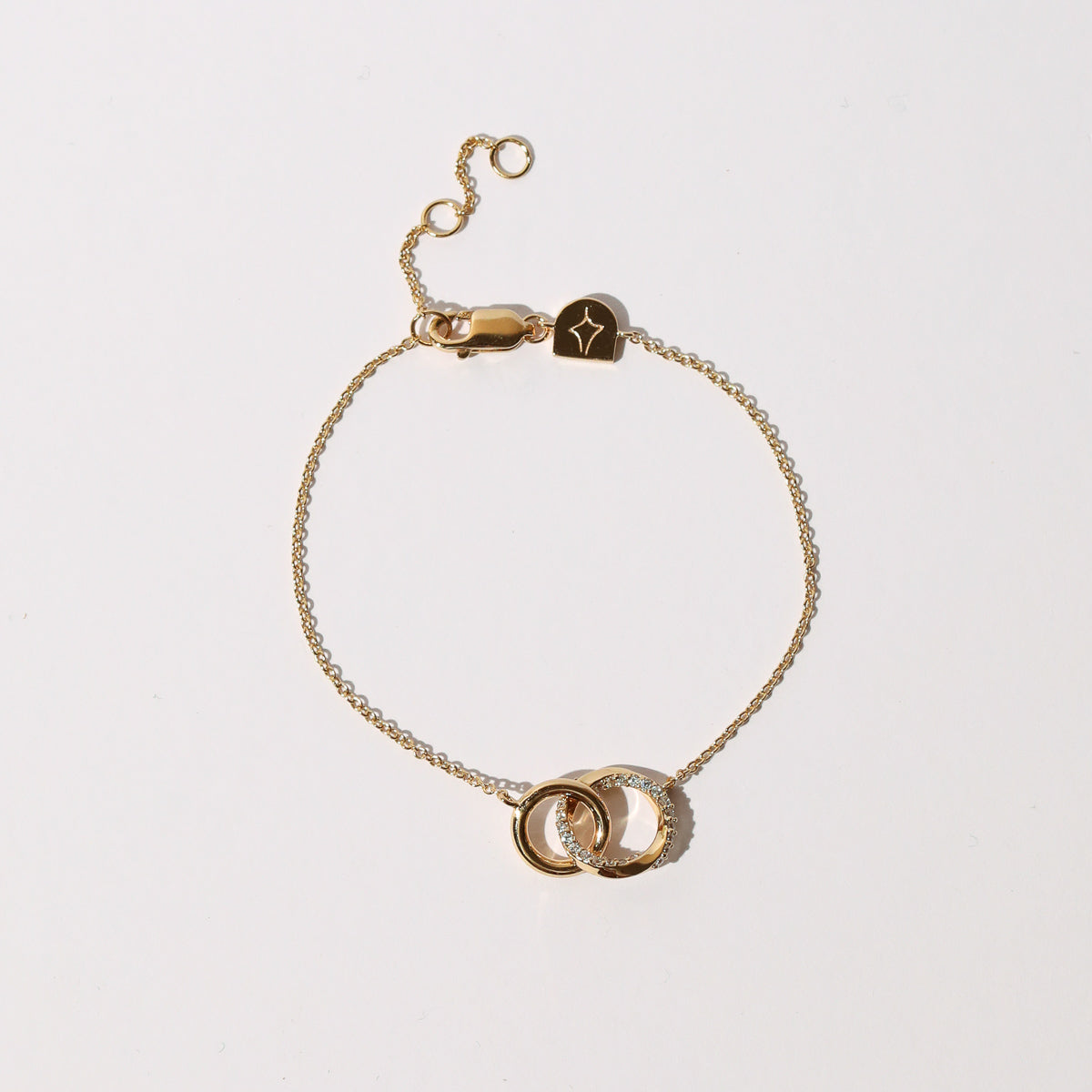Orbit Crystal Bracelet in Gold