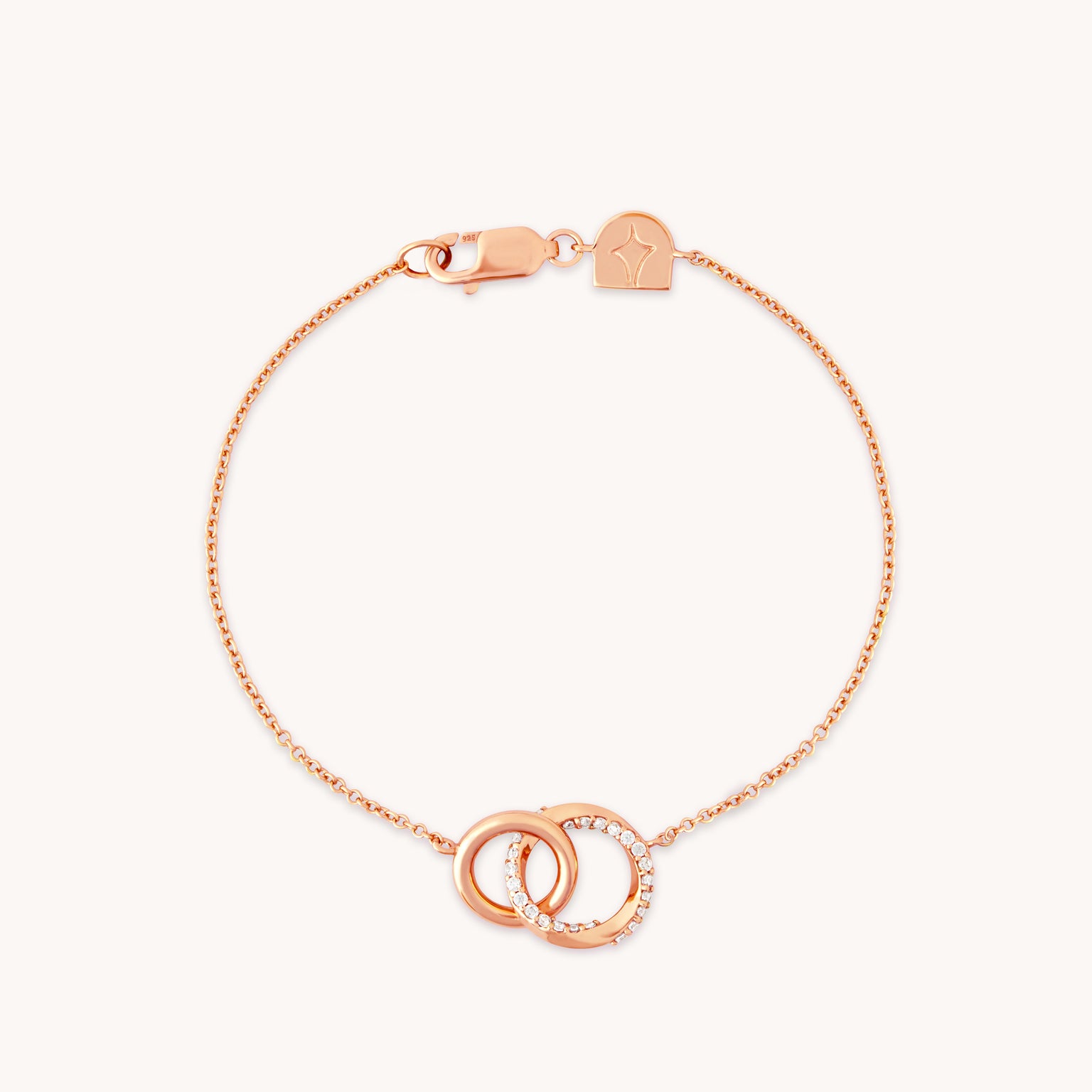 Orbit Crystal Bracelet in Rose Gold