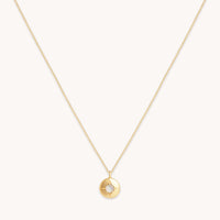 Birthstone Jewellery - October Opal Birthstone Necklace in Solid Gold - Pendant Necklace - Astrid & Miyu