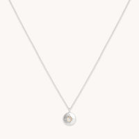Birthstone Jewellery - October Opal Birthstone Necklace in Solid White Gold - Pendant Necklace - Astrid & Miyu