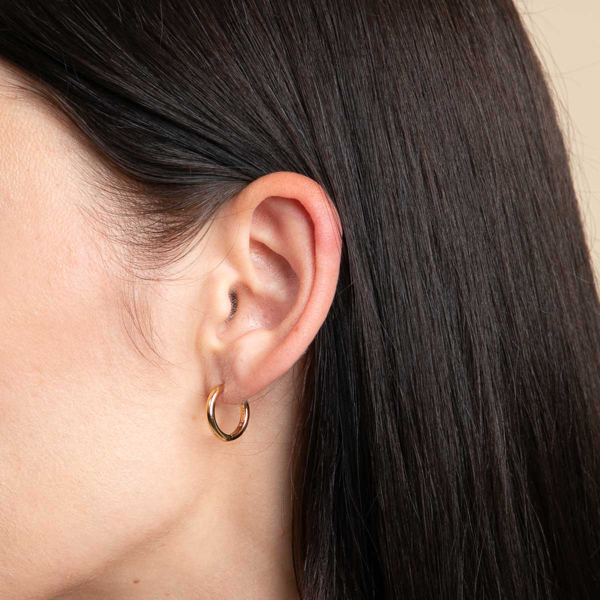 18k Gold Plated Jewellery - Essential Small Hoops in Gold - Hoop Earrings - Astrid & Miyu