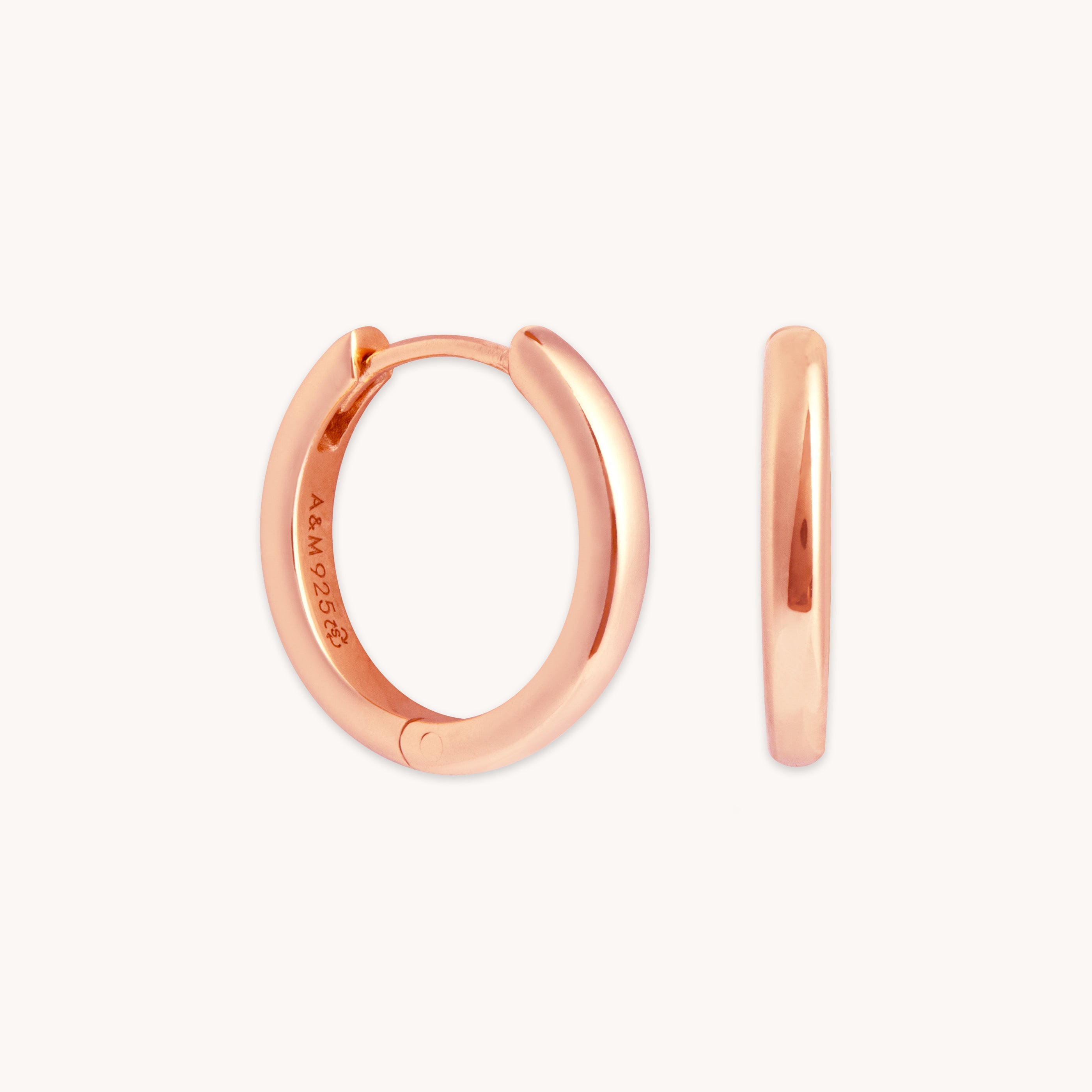 Astrid & Miyu | Essential 8mm Hoop in Rose Gold