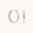 Charm Compatible Hoops - Essential Small Hoops in Silver - Hoop Earrings - Astrid & Miyu