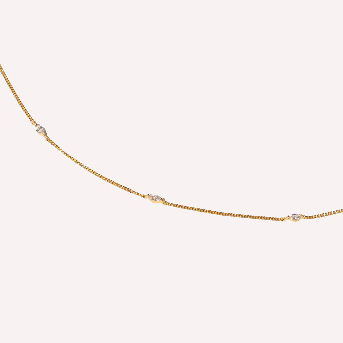 Navette Crystal Bracelet in Gold