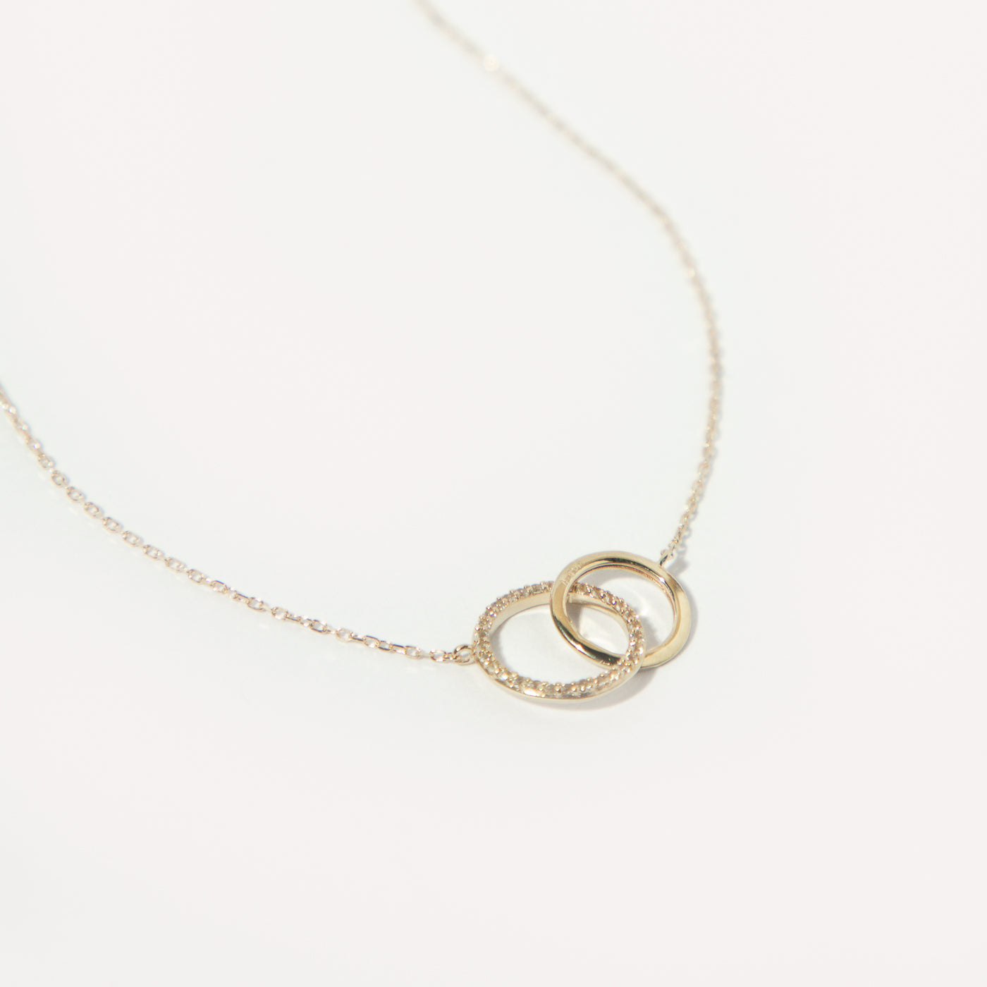 Orbit Topaz Necklace in Solid Gold