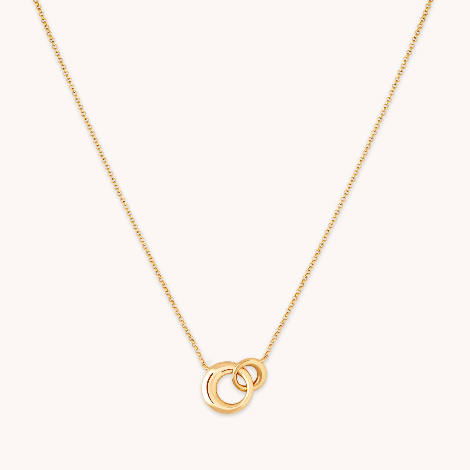 Dome Link Necklace in Gold