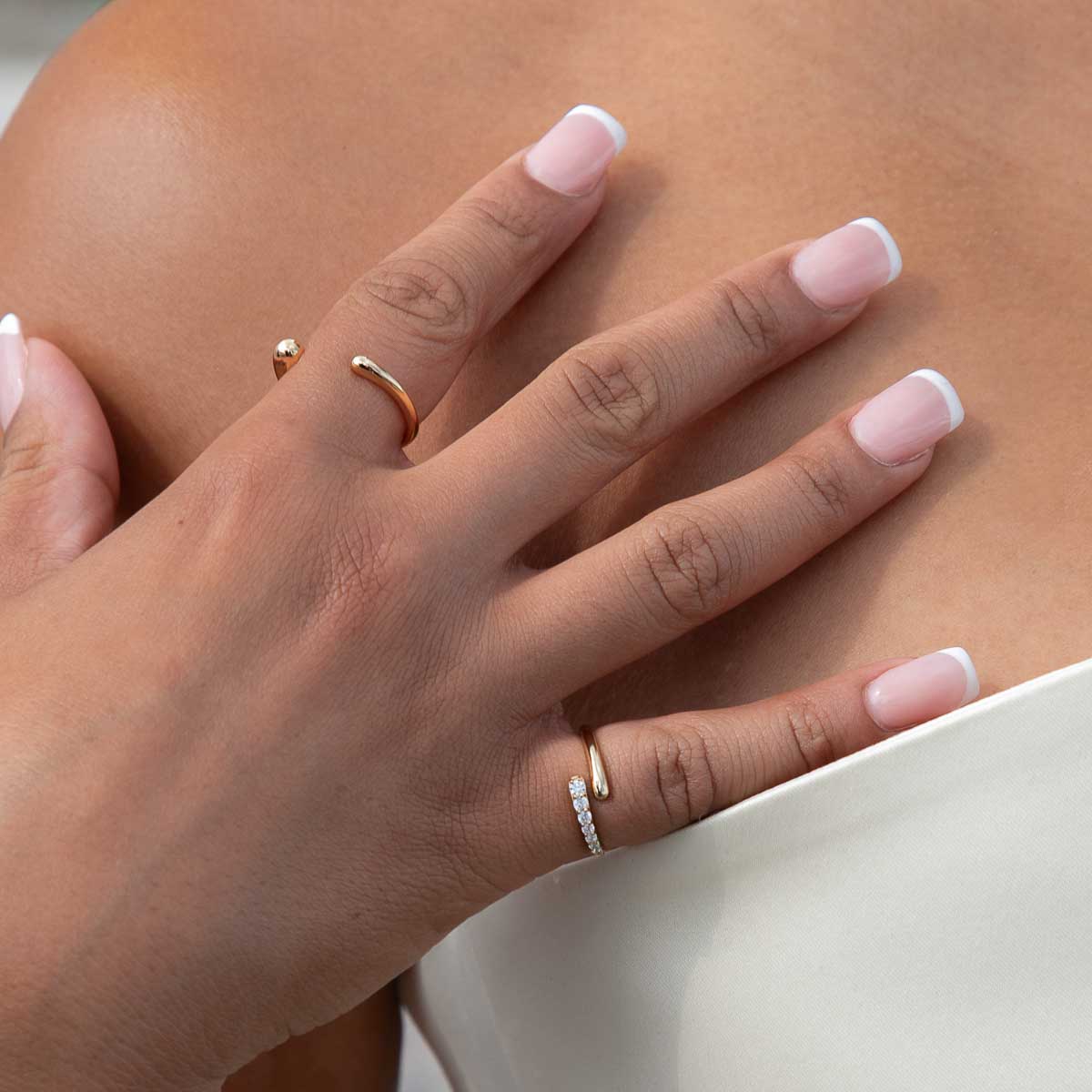 Molten Open Ring in Gold