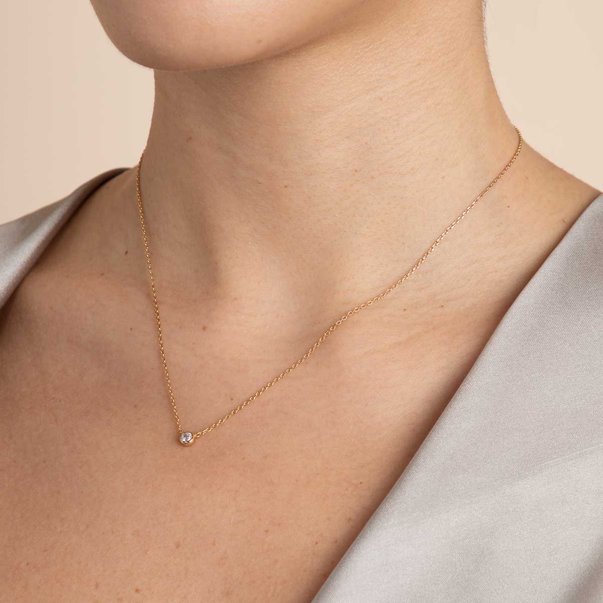 Gleam Tennis Necklace Gift Set in Gold