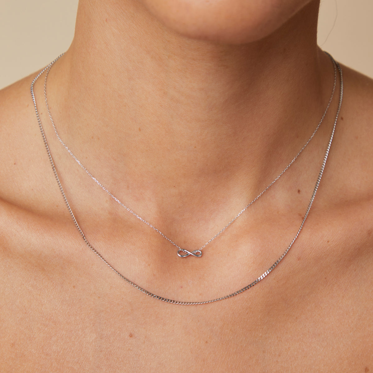 Charm Compatible Necklaces & Bracelets - Bold Miyu Chain Necklace in Solid White Gold - Necklaces - Astrid & Miyu