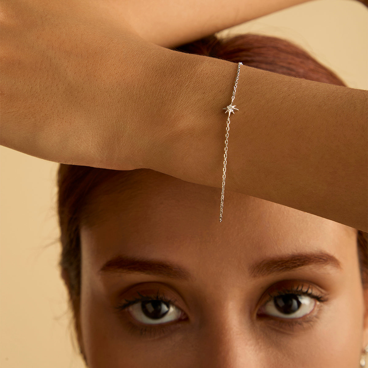Shooting Star Pendant Bracelet in Silver