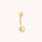 Heart Rook Bar in Solid Gold