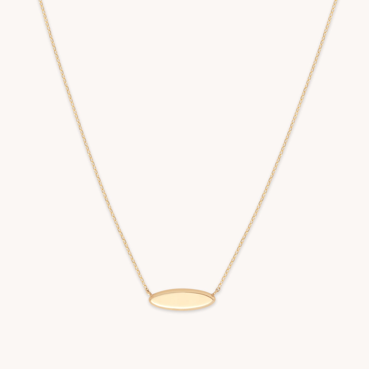 ID Pendant Necklace in Solid Gold