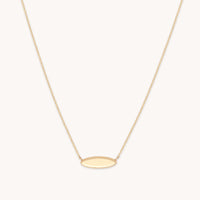 ID Pendant Necklace in Solid Gold