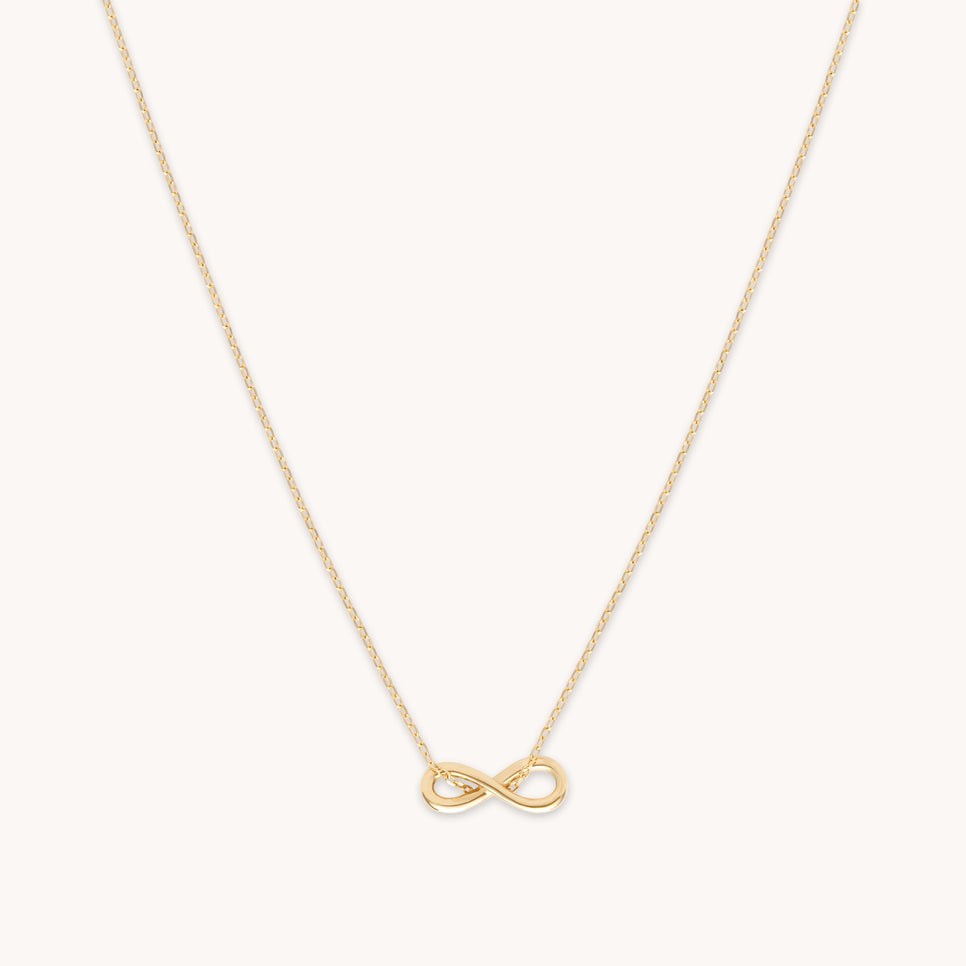 Infinite Pendant Necklace in Solid Gold