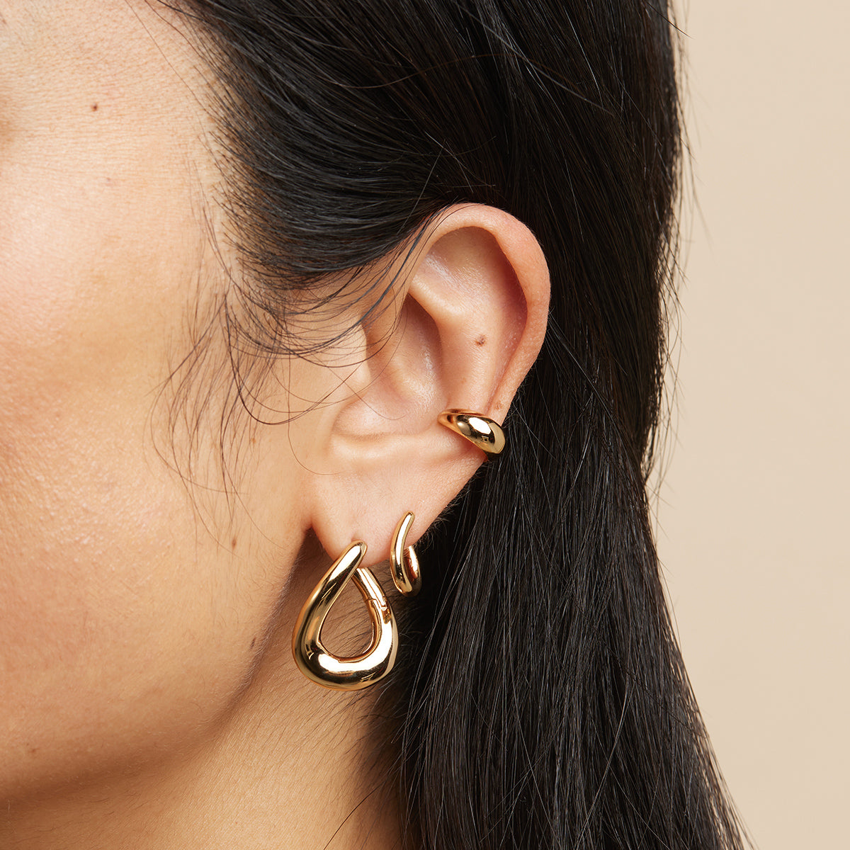 Molten Large Hoops in Gold