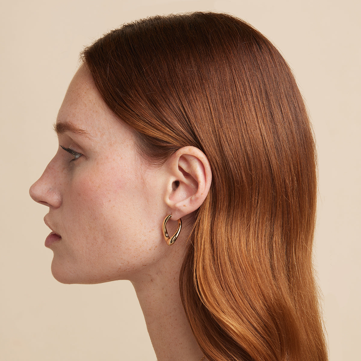 Molten Large Hoops in Gold