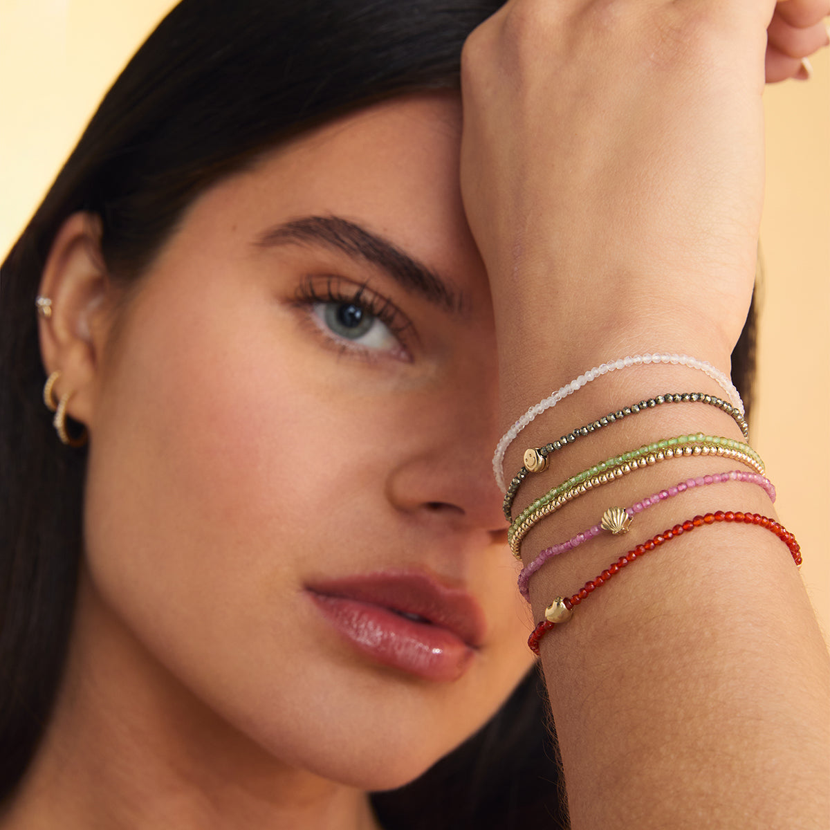 A&M Junior Collection - Shell Click Charm in 9k Gold - Click Charm - Astrid & Miyu