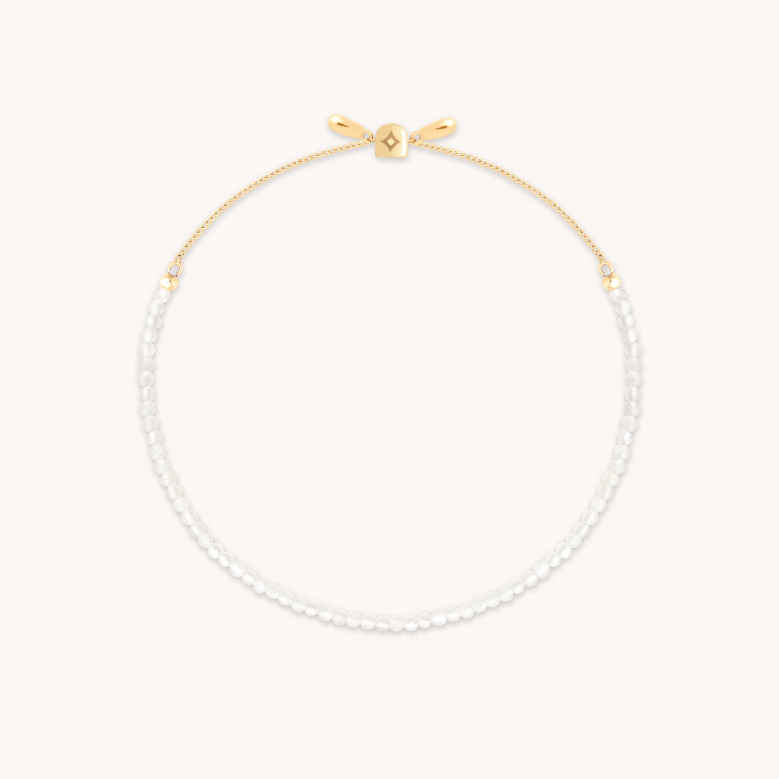 Moonstone Gemstone Bracelet in 9k Gold