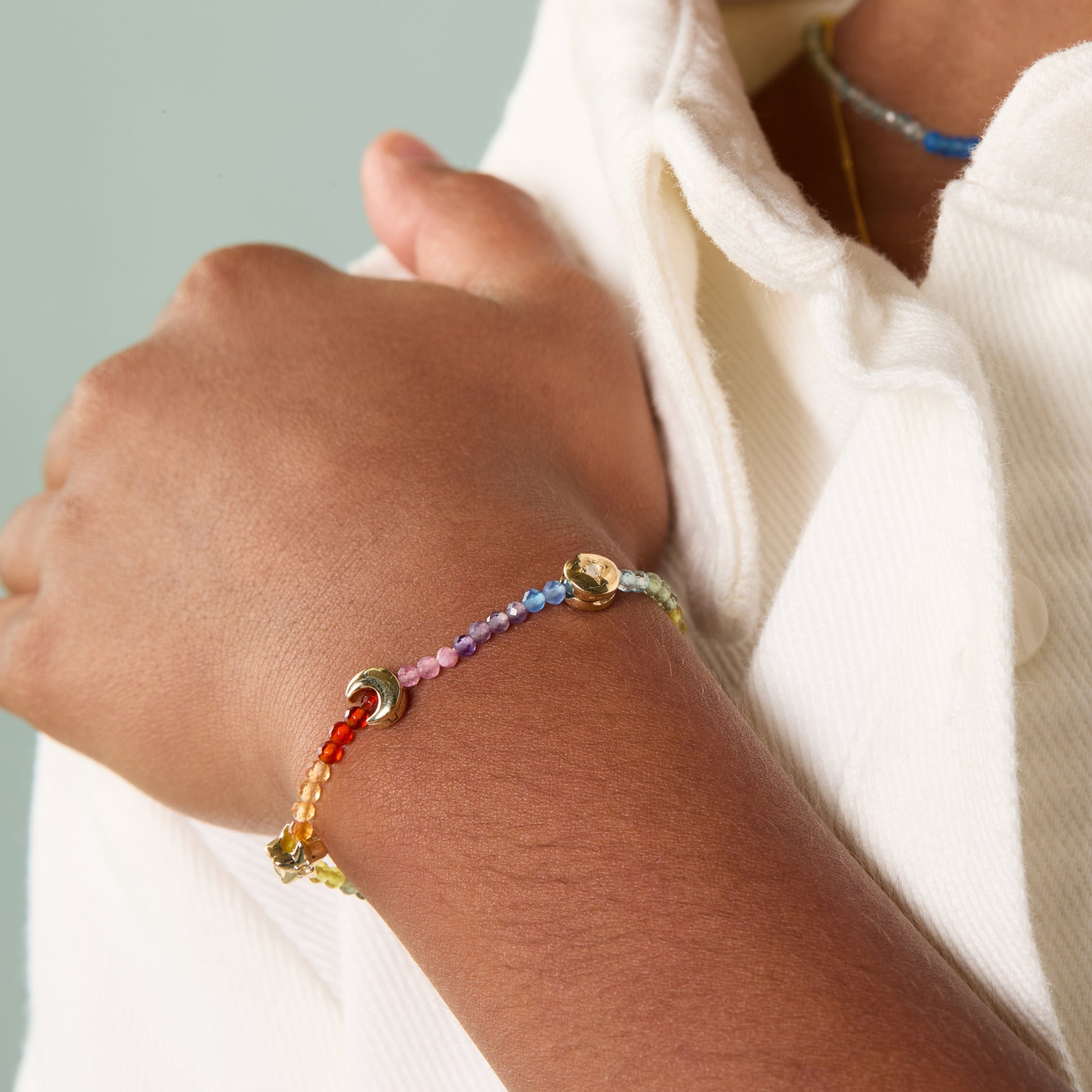 A&M Junior Collection - Moon Click Charm in 9k Gold - Click Charm - Astrid & Miyu