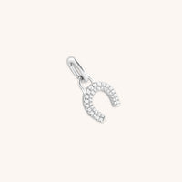 Horseshoe Clip Charm in Silver