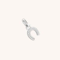 Hoop Charms - Horseshoe Talisman Charm in Silver - Talisman Charm - Astrid & Miyu