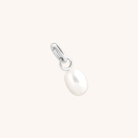 Hoop Charms - Pearl Talisman Charm in Silver - Talisman Charm - Astrid & Miyu