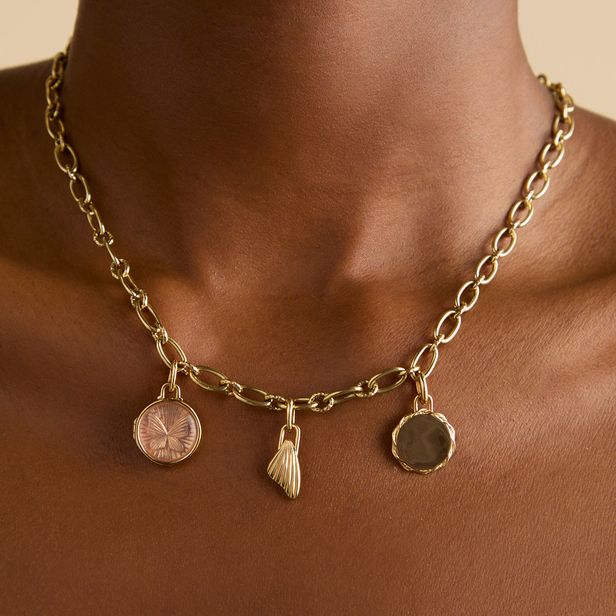 Butterfly Clip Charm in Gold