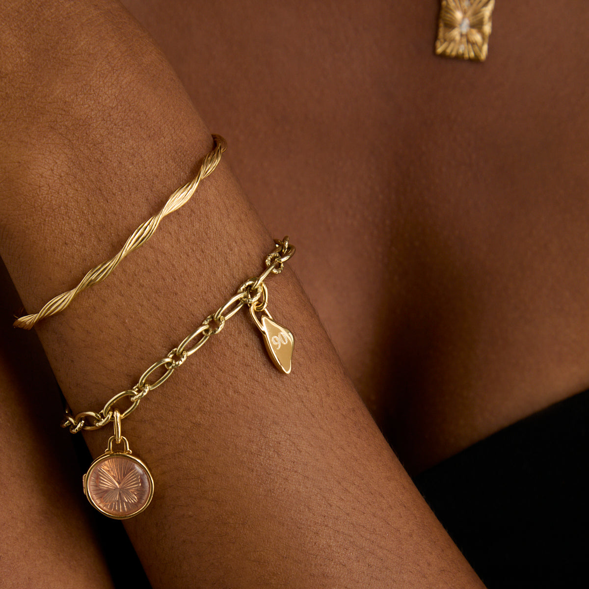 Butterfly Clip Charm in Gold