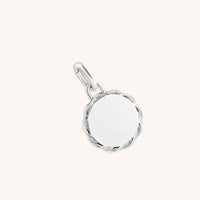 Coin Clip Charm in Silver