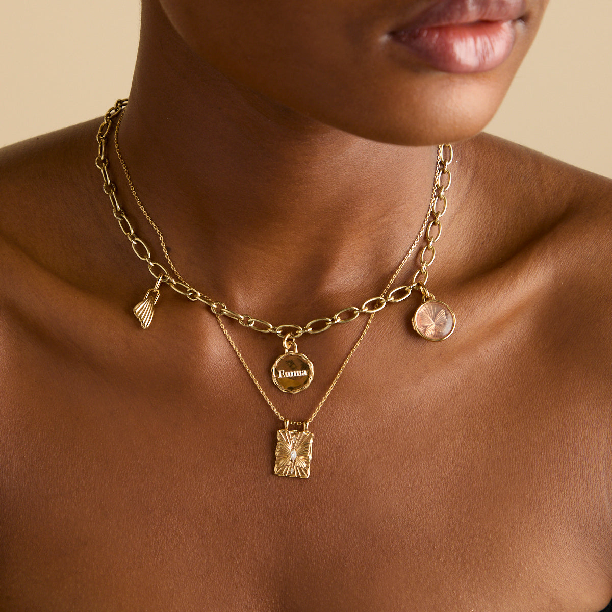 Wing Clip Charm in Gold