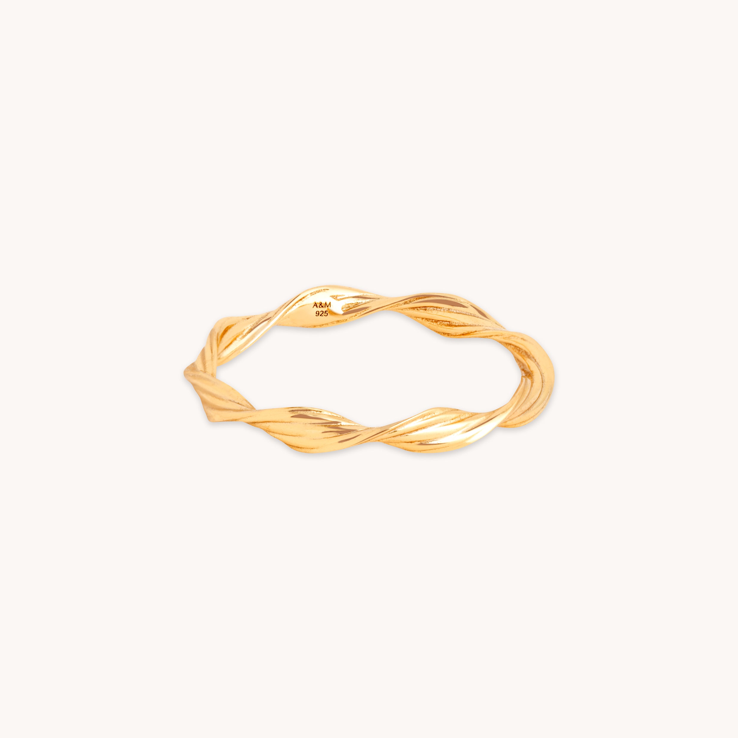 Twist Gold Band Ring | Astrid & Miyu Rings