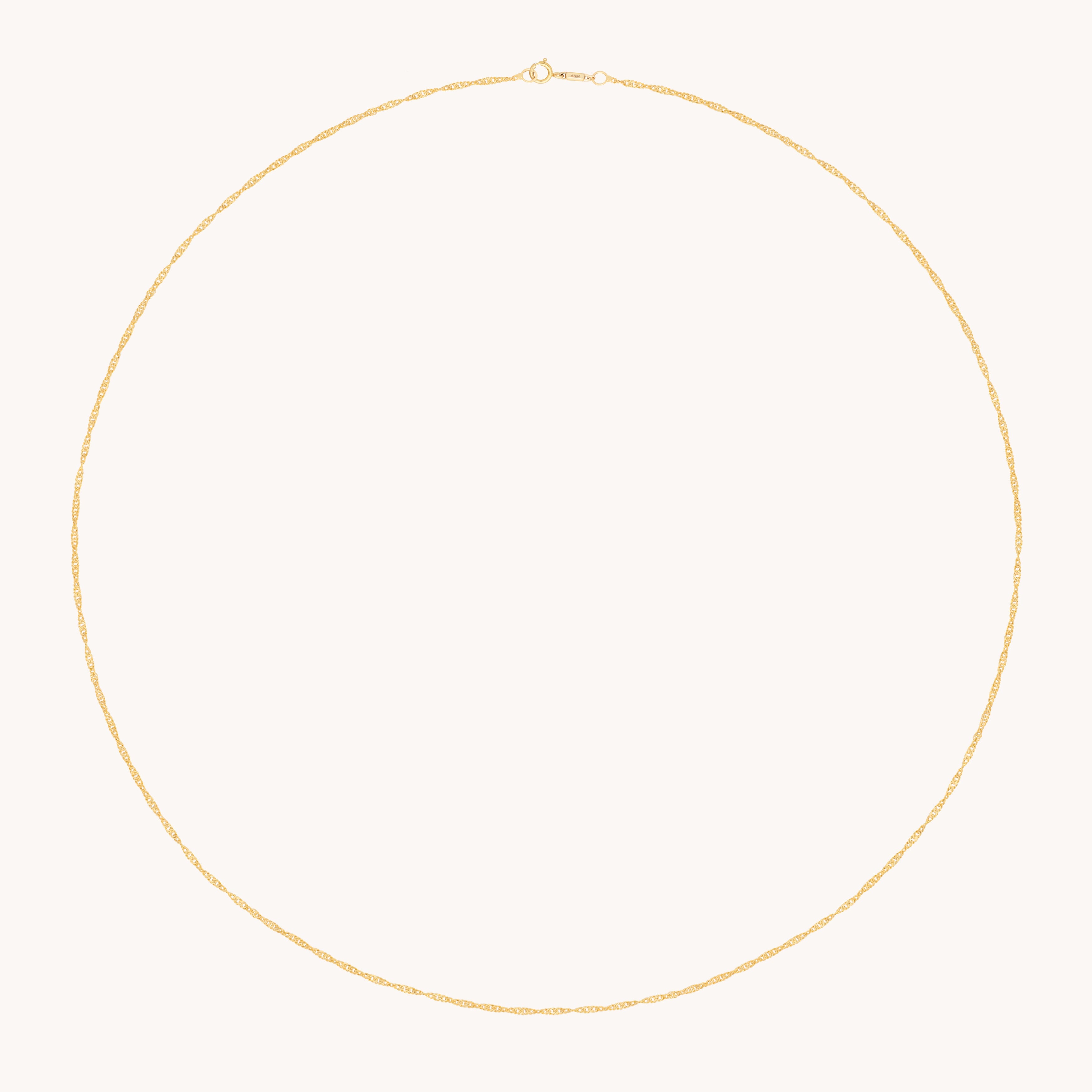 Astrid Chain Necklace in Solid Gold