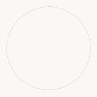 Astrid Chain Necklace in Solid White Gold