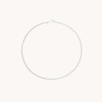 Chelsea Chain Bracelet in Solid White Gold