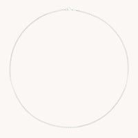 Chelsea Chain Necklace in Solid White Gold