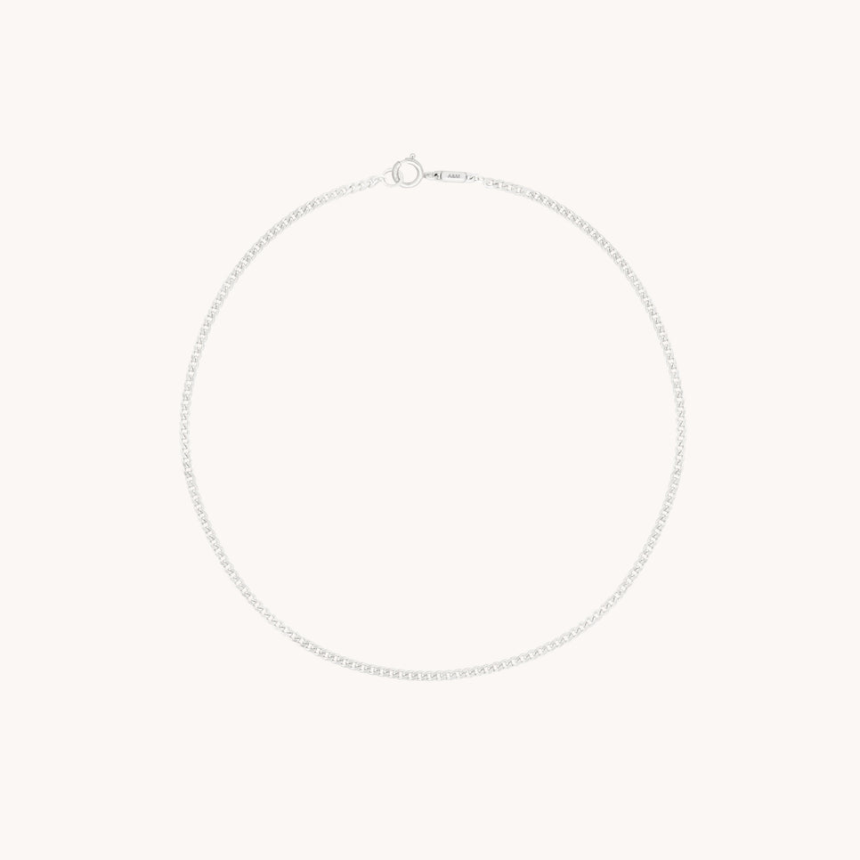 Bold Miyu Chain Bracelet in Solid White Gold