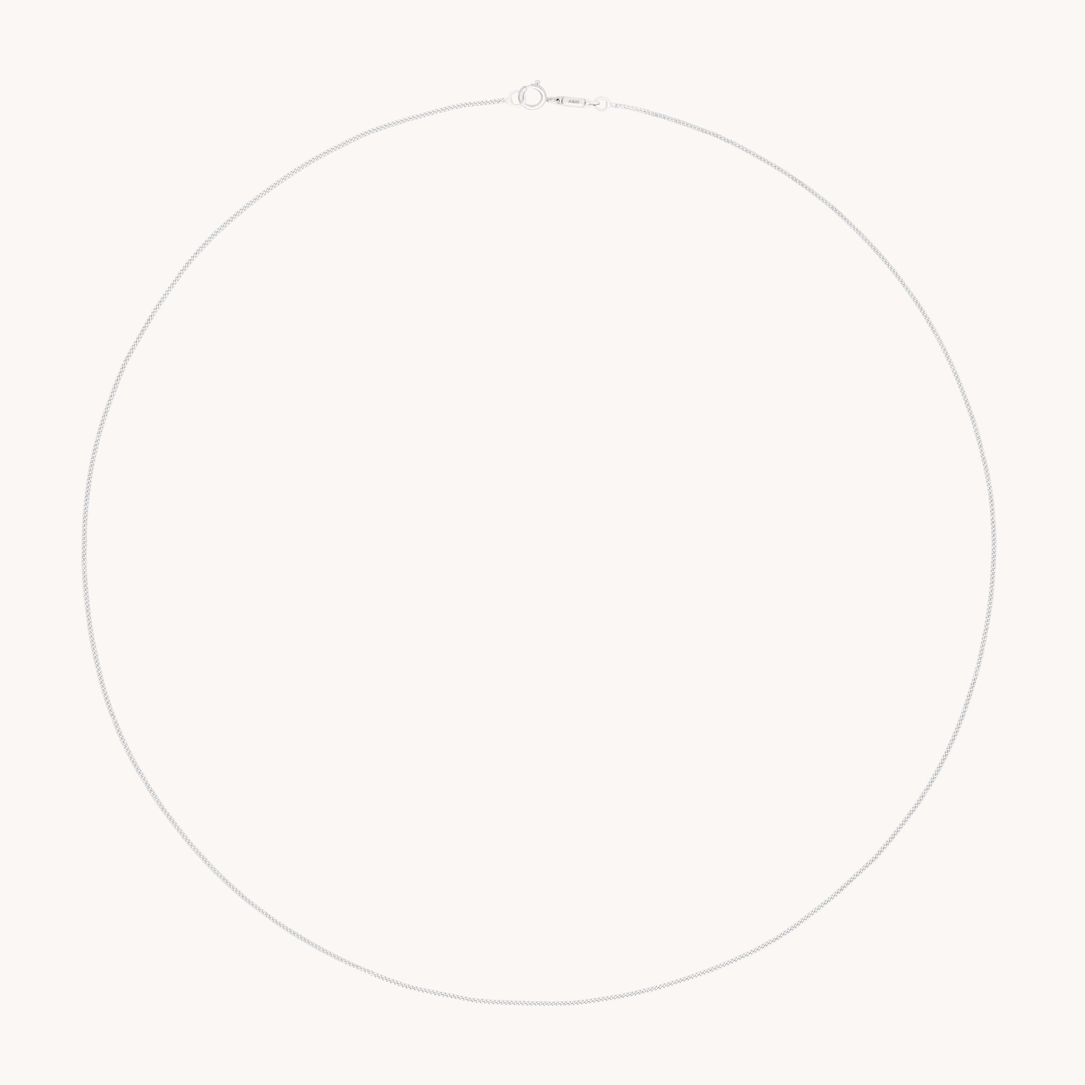 Miyu Chain Necklace in Solid White Gold