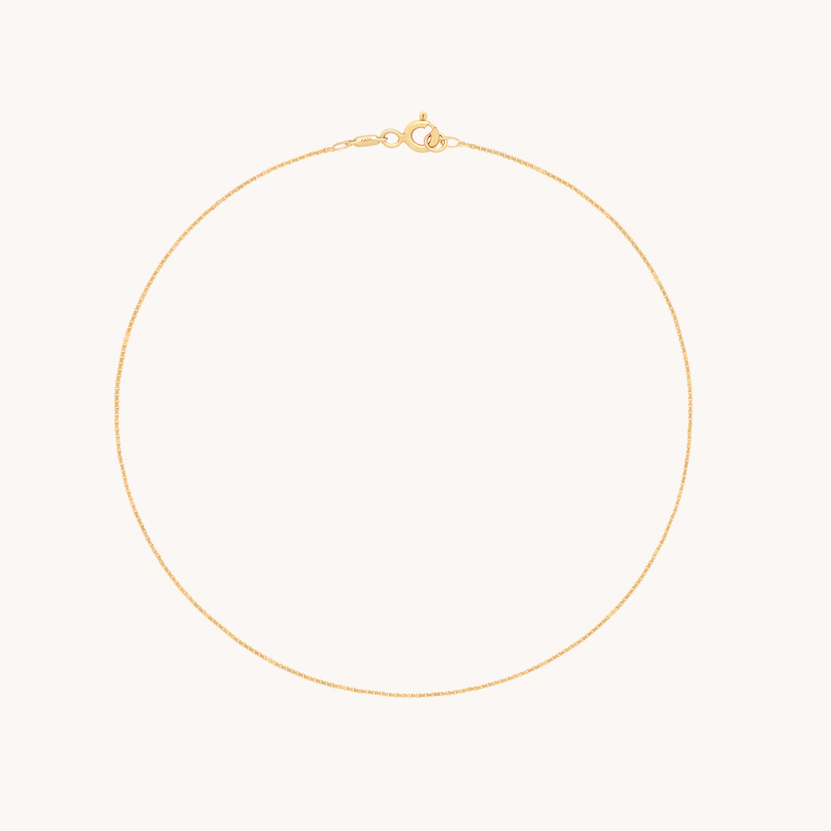 Shoreditch Chain Anklet in Solid Gold