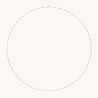 Soho Chain Necklace in Solid White Gold