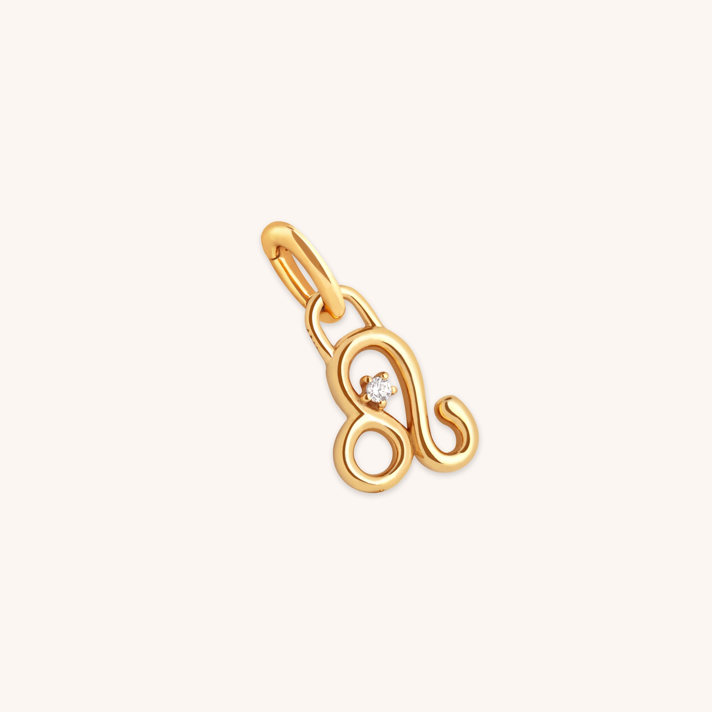 Leo Zodiac Clip Charm in Gold