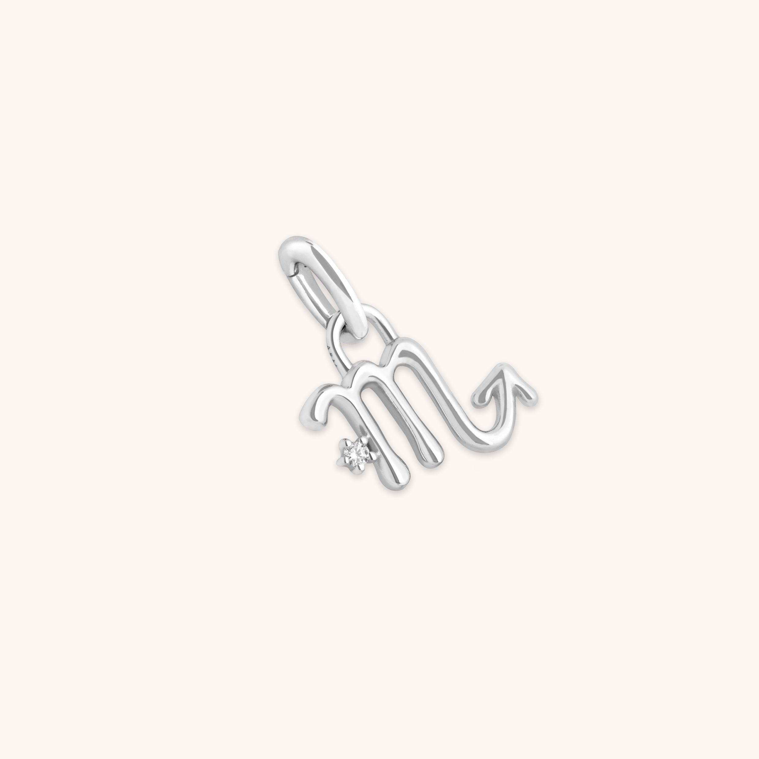 Scorpio Zodiac Clip Charm in Silver