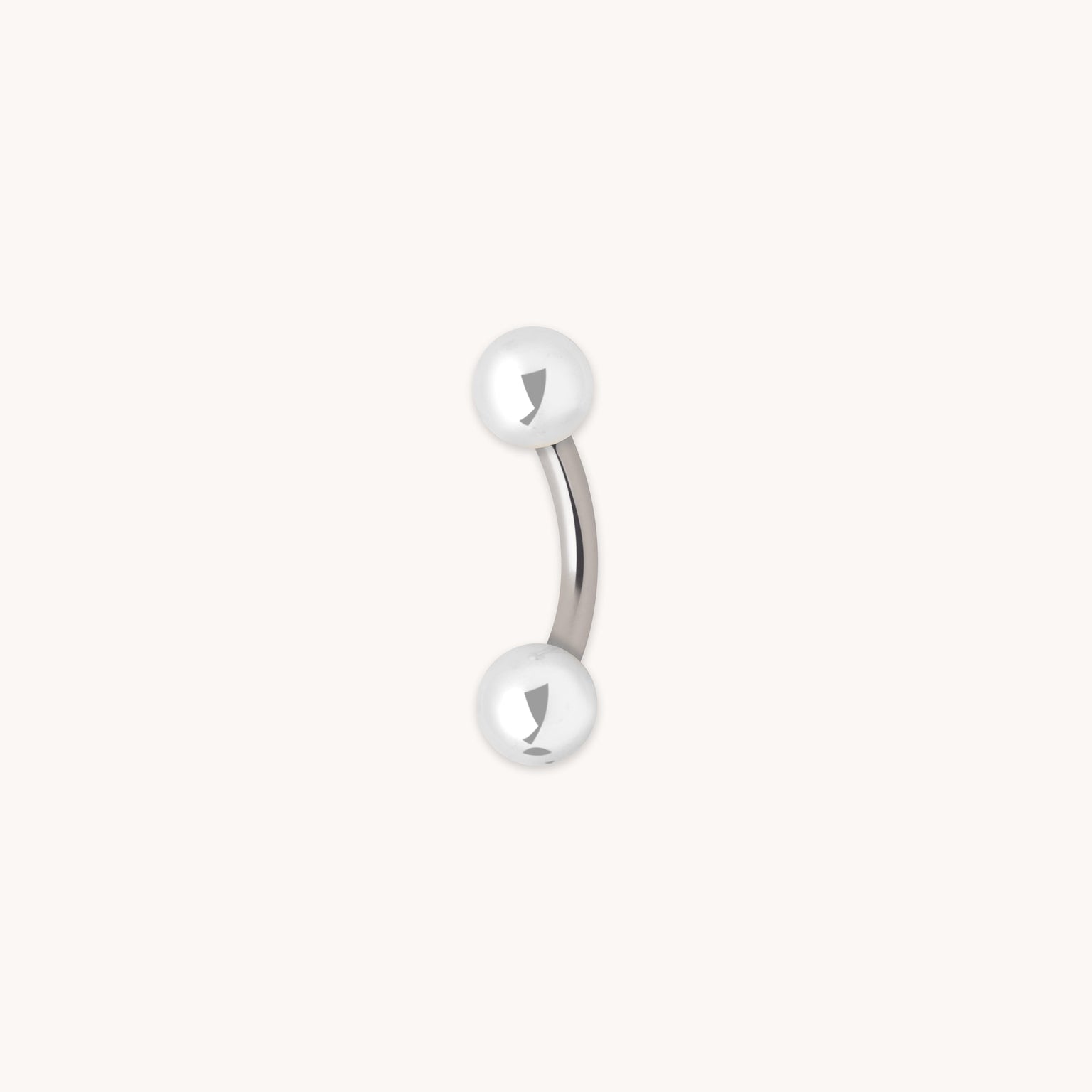 Essential Ball Titanium Belly Bar in Silver