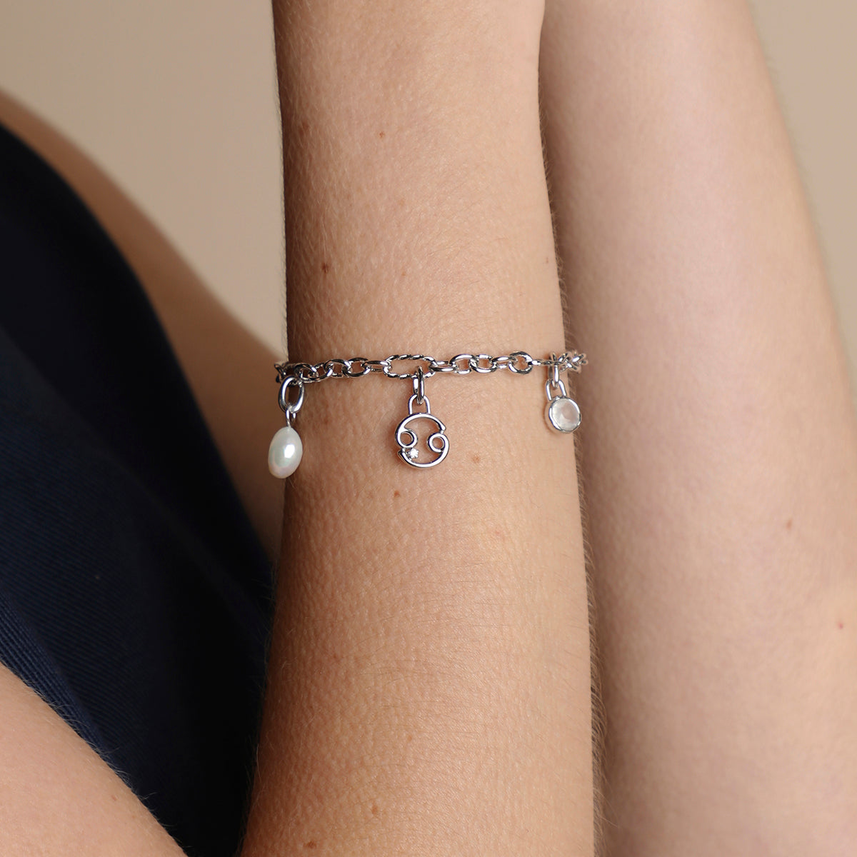 Bold Bracelet Charming Gift Set in Silver