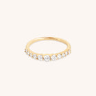 Diamond Eternity Milestone Ring in Solid Gold-Astrid & Miyu