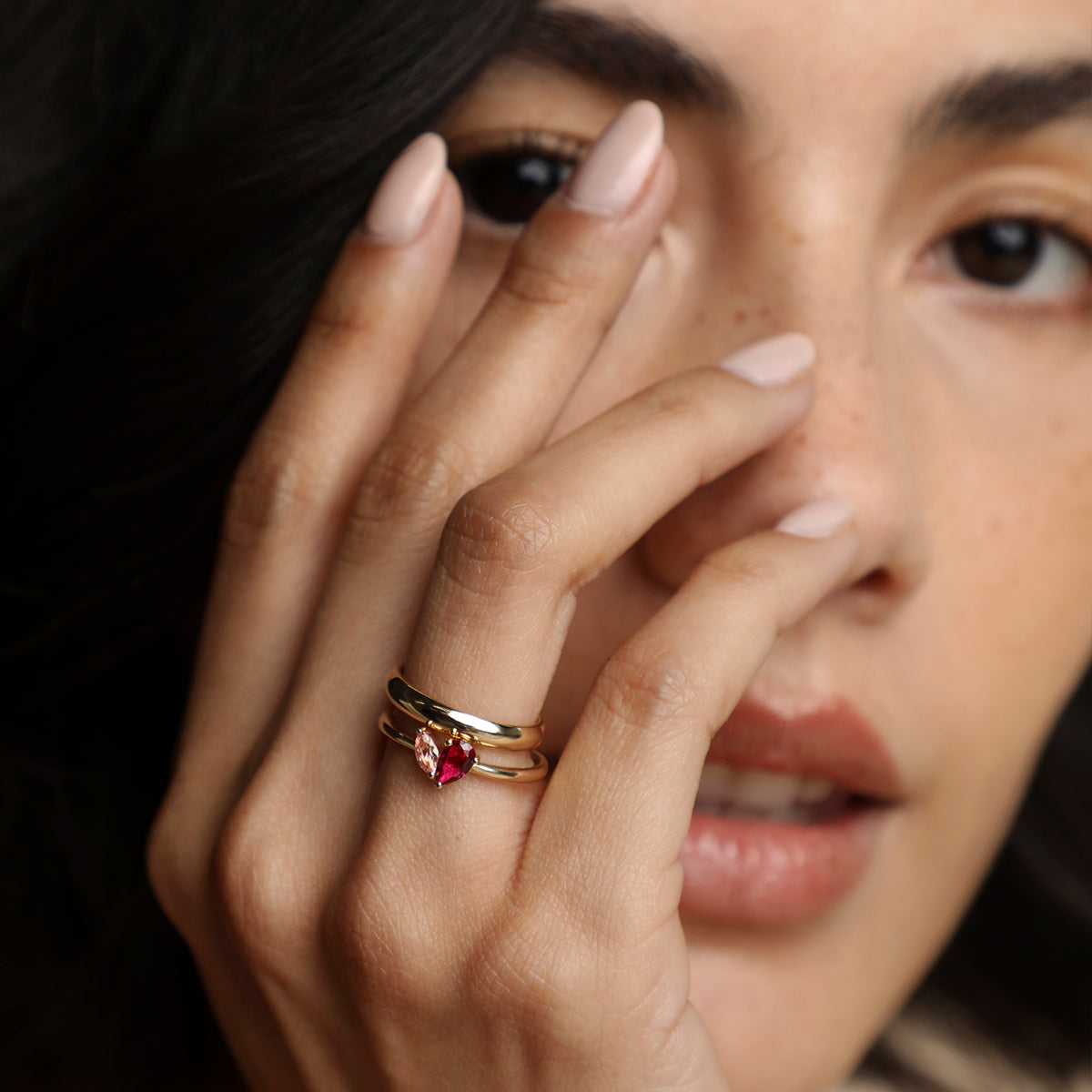 Astrid et Miyu Milestone Ring in Solid Gold-Astrid & Miyu