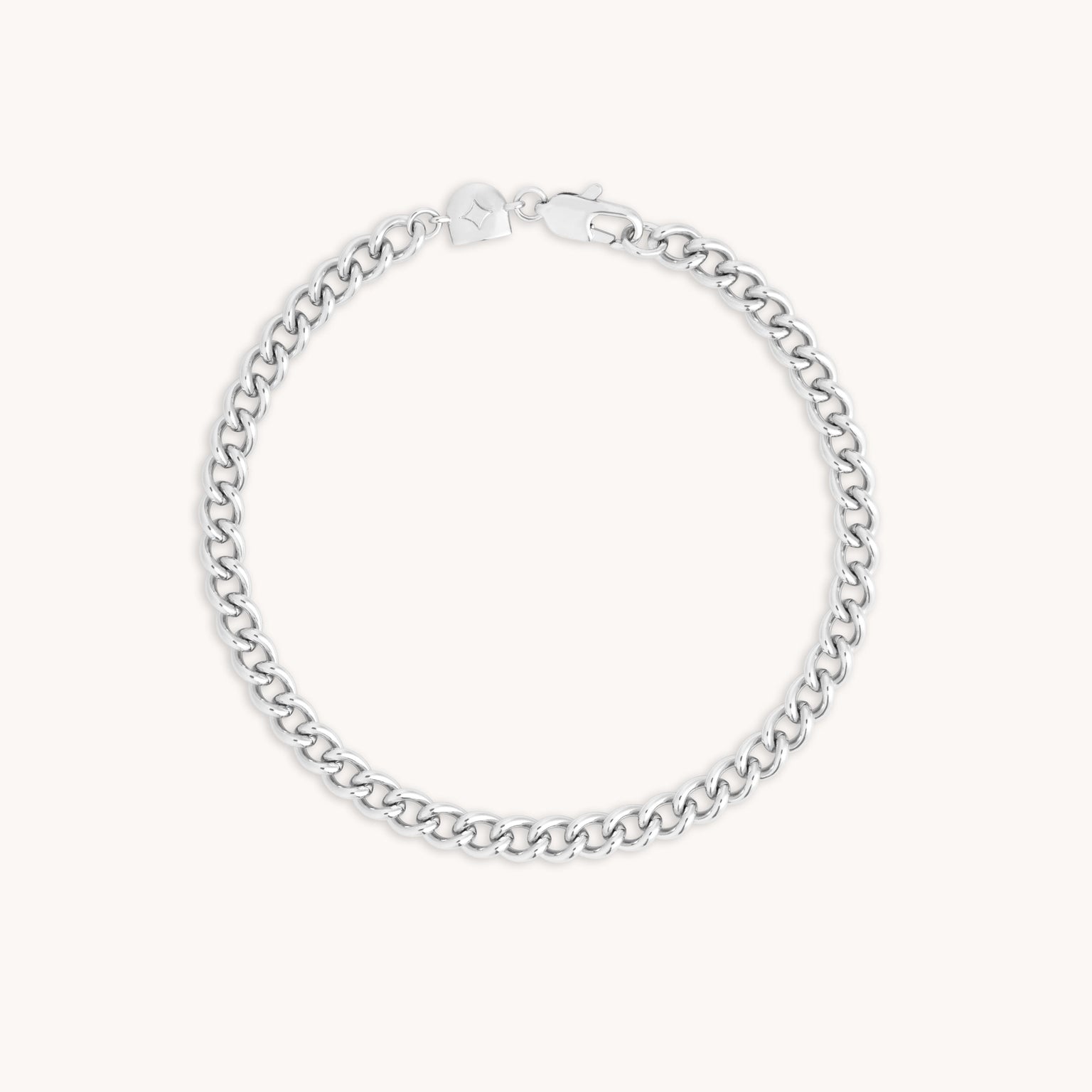 Bold Essential Curb Chain Bracelet in Silver